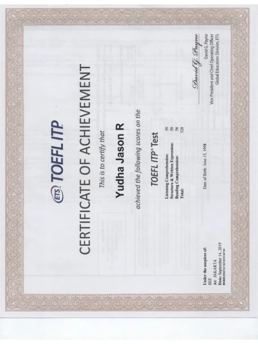 BUY TOEFL CERTIFICATE