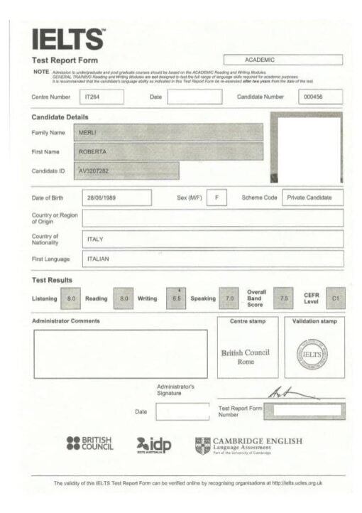 Buy IELTS Certificate