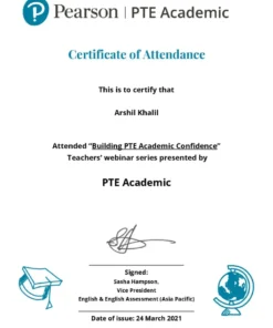 Buy PTE Certificate Online